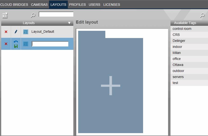 Layouts Page Creating Layouts 1 On the Layouts page, click the Add a Layout button.