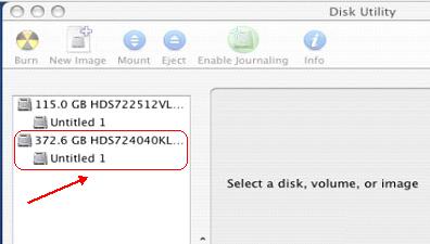 3. Select which hard drive