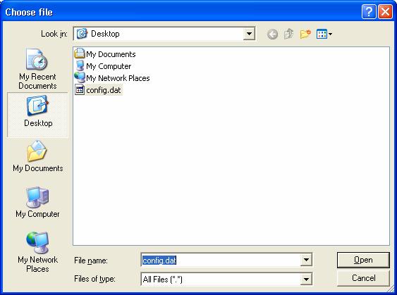 When prompted the upper left screen, select Save this file to disk, and the upper right screen will prompt you a dialog box to enter the file name and the file location.