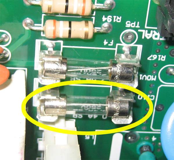 Turn the treadmill off. 2. Remove fuse F1 from the MCB (Fig. 7) and with the multi-meter, check the fuse (Fig. 8).