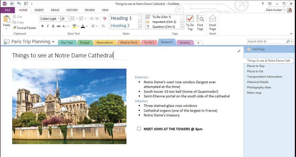 OneNote is a digital notebook that automatically saves and syncs your notes, drawings, screen clippings, audio