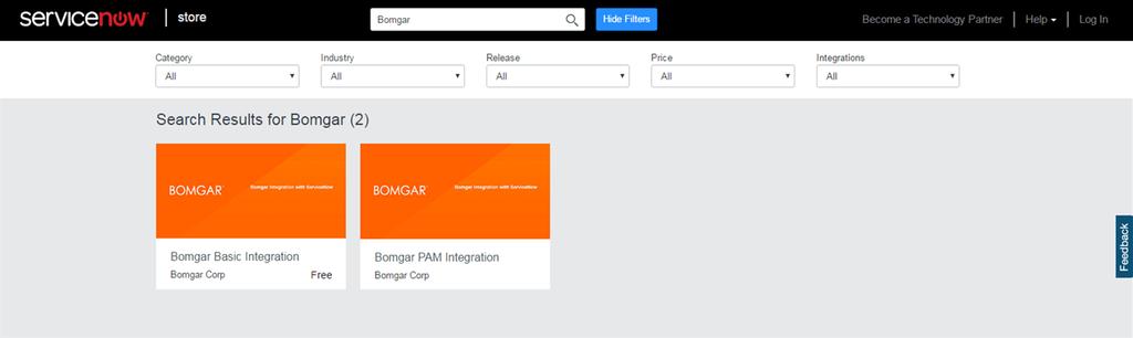 Install Bomgar Integration Customers have two options for installing the Bomgar ServiceNow Integration. The first option involves importing the Bomgar ServiceNow Integration Update Set.