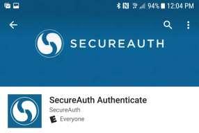 Find SecureAuth Authenticator within the App Store (Apple)