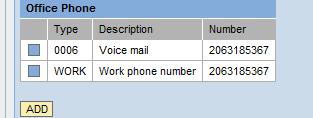 Important Note: Personal cell phone numbers entered into the Cell Phone field under the Office Phone category will be visible in the Global Address Book within Microsoft Outlook. 5.