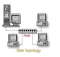 Hubs Hubs allow computers and other network devices to communicate with each other, and use a star topology. Like a repeater, a regenerates the signal.