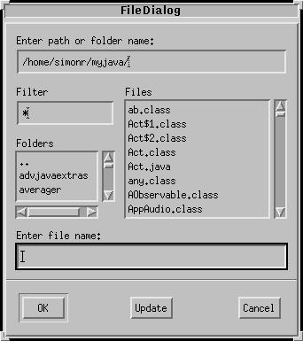 FileDialog FileDialog is an implementation of a file selection device.