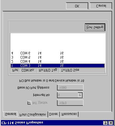 Software Installation Configuring Board and Port If you already have installed the driver and want to re-configure the COM number for the ports under Windows 95/98, follow this procedure. 1.