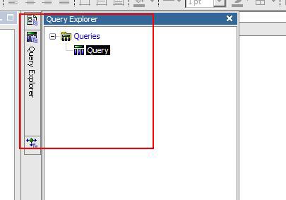 Figure 27. Query Explorer You see next the query that was created when you dragged data from the data model into the report.