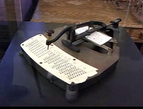 Hollerith Desk Converted punched card into read/write