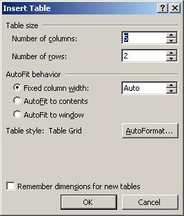 Task 12 - Creating a Table A table neatly arranges text and data in a grid, organized by columns and rows. In this lesson, you will learn how to create a table and then enter information into it.