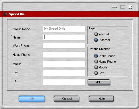 Features Creating a Speed Dial There are several ways to create a speed dial in Phone Manager. You can add a new Speed Dial Group member or add an internal user from the IP Office Directory.