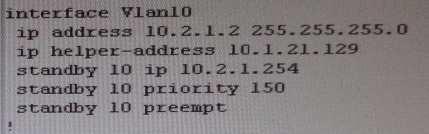 under vlan 10 change the given track 1