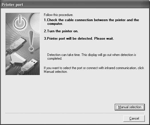 Appendix Notes on Handling the USB Interface (for Windows Users) If installation of the printer driver does not proceed as instructed in this Quick Start Guide, there may be a problem with the USB
