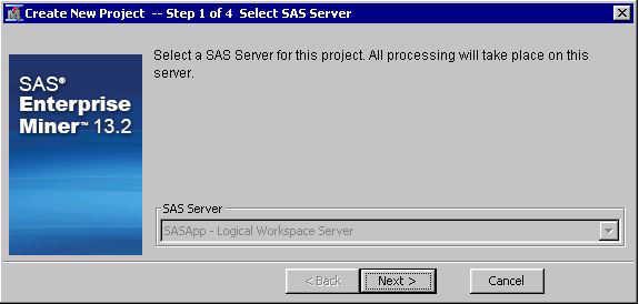 Defining Migrated Projects in SAS Enterprise Miner 67 Defining Migrated Projects in SAS Enterprise Miner Note: Your SAS Administrator can provide the location of your SAS Enterprise Miner project,