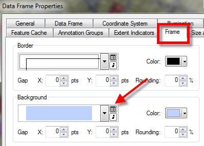 6. Set the State fill color however you wish with no outline so you will highlight India boundaries. 7. In the table of contents, right-click on New Data Frame and choose Properties. 8.