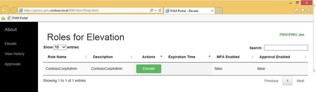 account lifecycle and monitoring In-box elevation workflows including automatic, manual and MFA