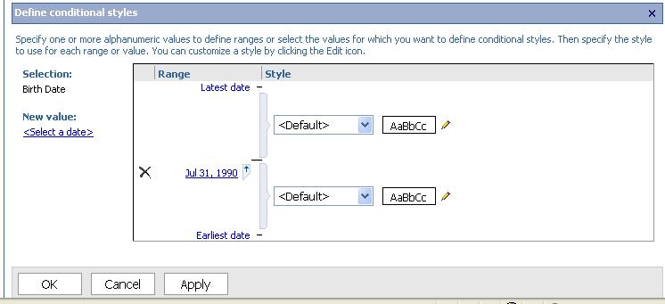 If a second date is needed in the range, click the Select a date option again and repeat the process.