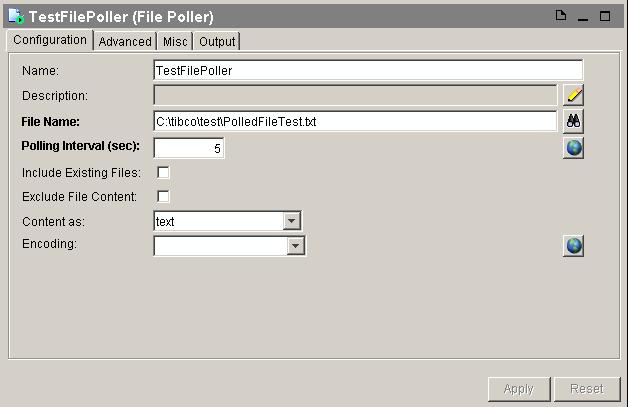 Creating the FileTest Process 11 2. Find the File palette in the palette panel and select it.
