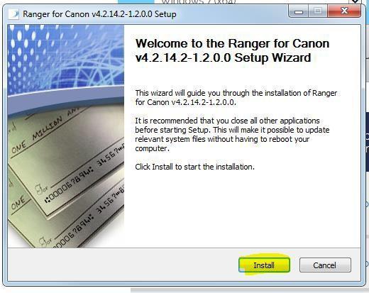 After Selecting the CR-50/80 Ranger Driver look to the bottom of the browser window. Select Run to begin the download.