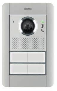 listen to a voice message which the specifically programmed panel reproduces for each command. Camera with wide angle lens too.