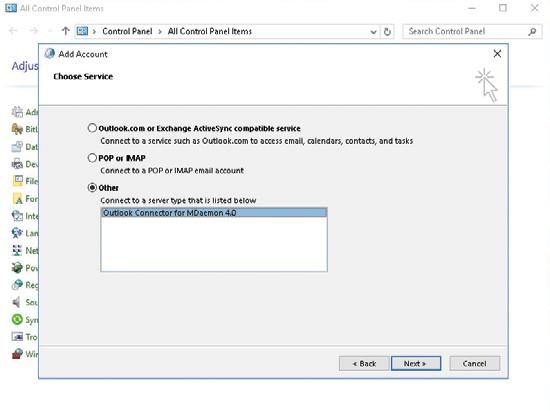 There are 2 ways to download the client: Method 1: Download the Outlook Connector Client installer from www.altn.com. Select Downloads Outlook Connector for MDaemon.