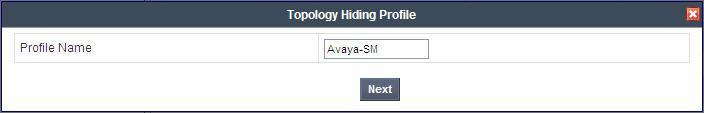 7.6. Global Profiles Topology Hiding Topology Hiding is a security feature which allows the changing of several parameters within SIP packets, preventing the private enterprise network information