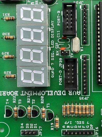 RTC and EEPROM IC and Connector: This board is also featured with the circuitry of DS1307 IC as RTC (Real Time Clock) and AT24C02 IC as EEPROM (Electrically Erasable Programmable Read Only Memory).