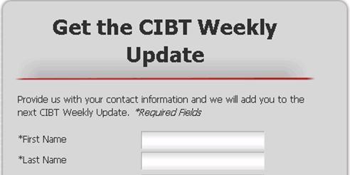 Weekly Updates provides the most up-todate information on