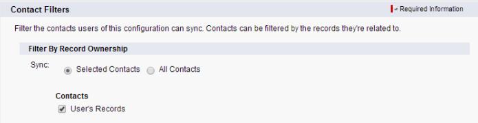 See the Big Picture for Setting Up Lightning Sync for Microsoft Exchange Define Lightning Sync for Microsoft Exchange Settings for Reps Set more sync filters, if you wish.
