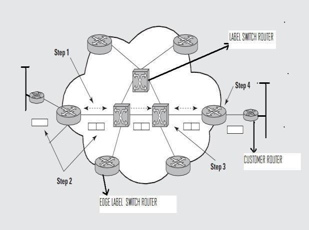 A LSP is assigned to each FEC that is defined using IP interior routing protocols (OSPF).