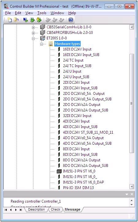 Section 7 Device Import Wizard Append GSD files to a Hardware Library Figure 98.