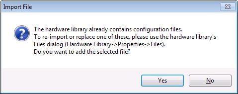 Re-importing the GSD file Section 7 Device Import Wizard 2. User will be prompted with a dialog as shown in Figure 99. Figure 99. Importing multiple GSD files into a hardware library 3.