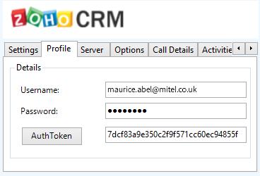 Application Support URL: This is the URL of the Zoho CRM server. Contact your administrator for details on what this should be. Leave this as https://crm.zoho.com for the hosted version.