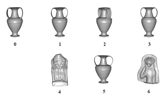 Models are from the SCULPTEUR dataset 4: Cord Histogram 1