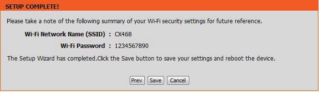 Enter the Wi-Fi password. Click Next to complete the Setup Wizard.