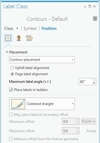 height attribute Contour placement