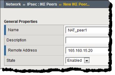 BIG-IP Acceleration: Network Configuration a) On the Main tab, click Network > IPsec > IKE Peers. b) Click the Create button. c) In the Name field, type a unique name for the IKE peer.