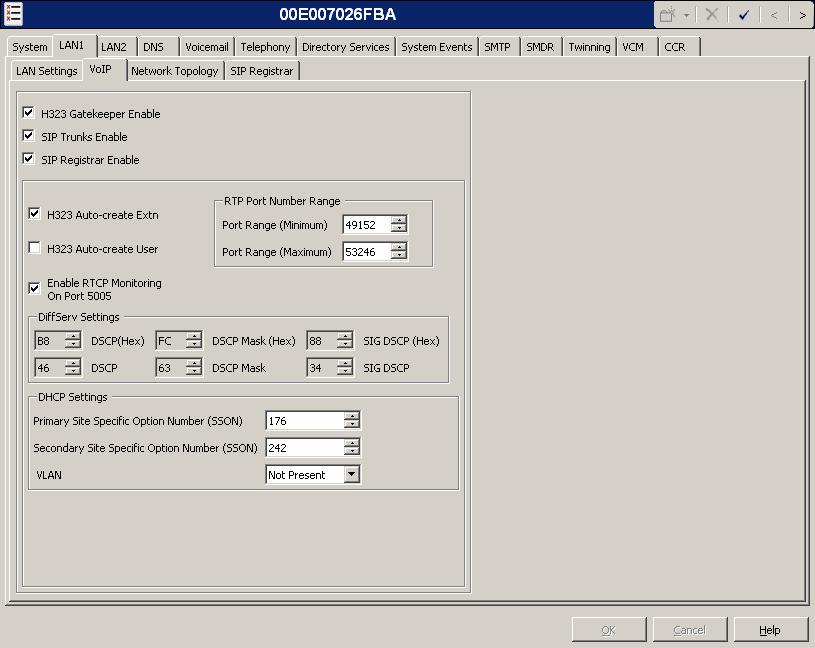 On the VoIP tab in the Details Pane, check the SIP Trunks Enable box to enable the configuration of SIP trunks.