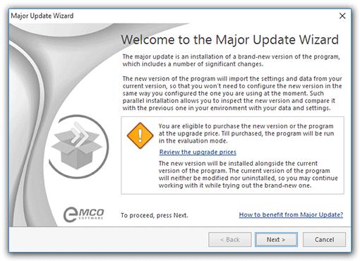 Program Updates Major Update Along with the Live Update feature, Ping Monitor comes with a built-in function of automatic checking for Major Updates.