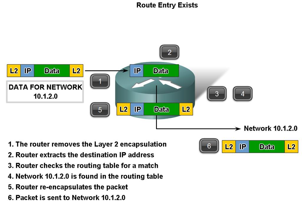 Fundamentals of Routes, Next Hop Addresses and Packet Forwarding Steps of IP packets as they are