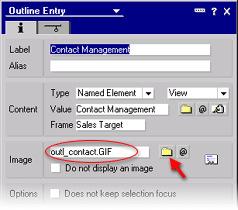 Choose View as the type of Named Element. In the Value field, type in "Contact Management", or if you prefer, click on the folder button next to the field to bring up the Locate Object dialog box.