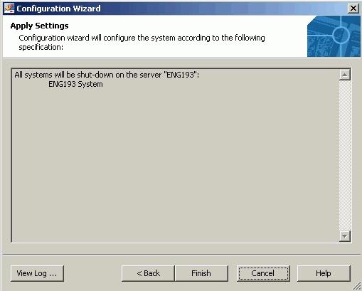 Information Management Copying the Hot Fix Files to the History/bin Directory 4. Respond to the notification that all systems will be stopped on the selected server, Figure 5, by clicking Finish.