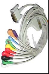 ML4423 Nihon Kohden one piece ECG cable with leadwire3,- lead,iec,grabber, 12pin
