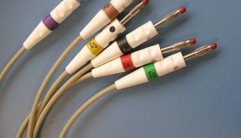 patient cable with 4mm plug.