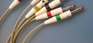 10 leads patient cable with 4mm plug, model: