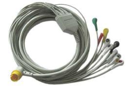 Philips PageWriter Trim III, Trim II, Trim I Complete lead sets, 10 color marked
