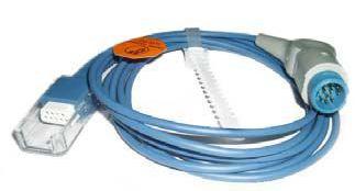 Need adapter cable Cabo p/monitor HP c/conexão ao Modulo SPO2 Nellcor refª M1940A