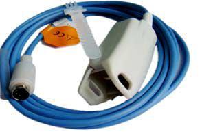 Adult ear soft tip sensor 8PIN Male HP Viridia, L=3M (3metros) Use Adapter Cable ML4581 GA2214 HP