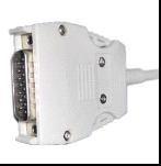 LM4499 Schiller EKG Cable, IEC, DB15M>Grabber.
