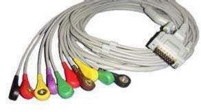 - Ergo Sipro LM5548 Schiller EKG cable, IEC/AHA, DB15M> Banana 4.0.